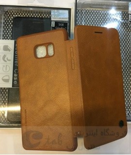 کیف اورجینال چرمی قهوه ای   گوشی سامسونگ مدل note 7 نوت 7-  note 7 نوت 7 